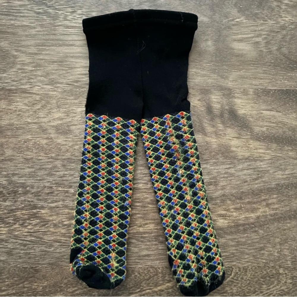 AMERICAN GIRL Argyle Tights from Red Jumper Outfit